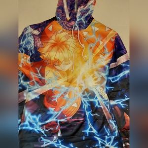 Demon Slayer: Kimetsu no Yaiba. Zenitsu Agatsuma Hoodie XL